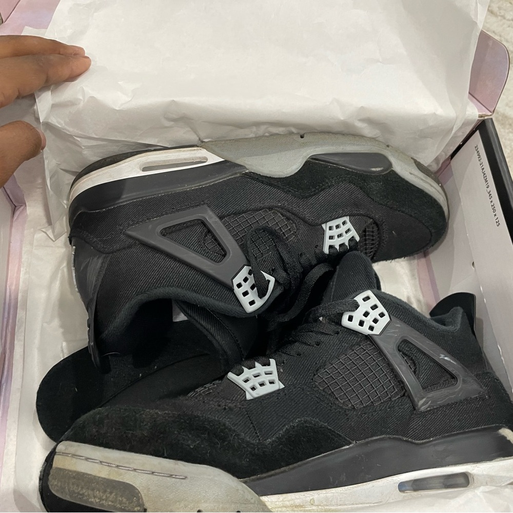 Jordan Black and Gray Men's Sneakers